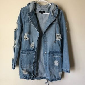 Denim Distressed Jacket